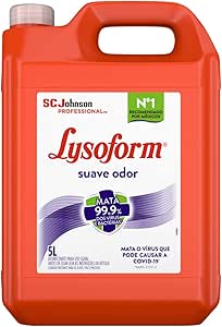 Lysoform Suave Odor, Desinfetante Líquido, Limpeza Pesada e Eficiente, 5L
