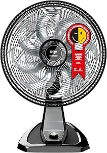 WAP Ventilador de Mesa e Parede 50cm FLOW TURBO, com Tecnologia Silenciosa e Econômica, 8 Pás e 3 Velocidades, 180W 127V