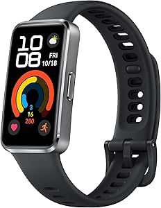 Smartwatch, HUAWEI Band 10, Corpo Elegante em Liga de Alumínio, Análise do Sono em Nível Profissional, Assistente de Bem-estar Emocional, Relógio Smartwatch Compatível com Android e iOS, Preto Fosco