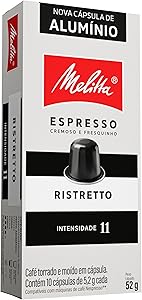 Melitta Capsula Ristretto - Intensidade 11 - Compativel Nespresso
