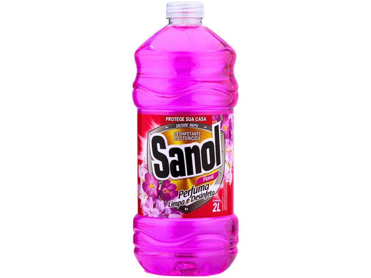 Desinfetante Líquido Sanol 2001 Concentrado Floral 2L