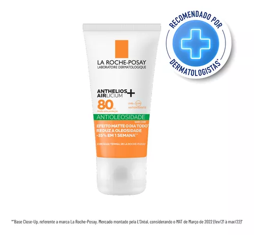 Protetor Anthelios Airlicium Sem Cor Fps 80 Antioleosidade 40g La Roche-posay