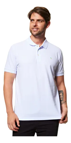 Camisa Polo Masculina Pica Pau Degrade Verde Algodão Reserva