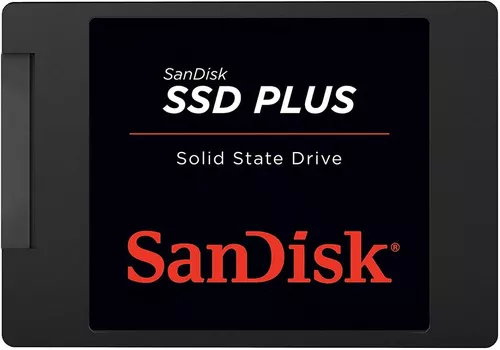 SSD 1TB Sata 3.0 6 GB/s Interno SanDisk Plus SDSSDA-1T00-G27 2,5 Polegadas Velocidade de Leitura Até 535 MB/s e Gravação Até 350 MB/s Preto
