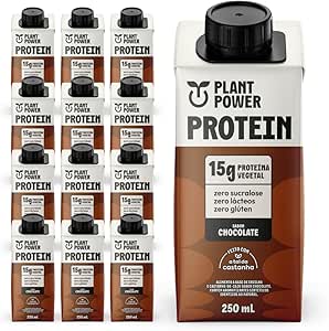 ?Pack Plant Power Bebida Vegetal sabor Chocolate - 15g de proteína, 250ml?, 12 unidades