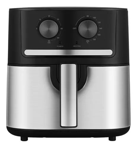 Fritadeira Air Fryer 5,5l Cyclone Preto E Inox Midea 127V