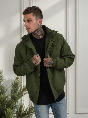 Casaco Masculino Plus Size Jaqueta Sarja Forrada Capuz