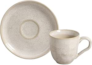 Conjunto c/ 6 Xícaras de Café c/Pires Bio Latte 120ml