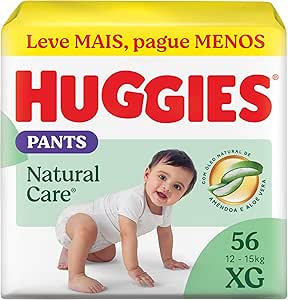 Huggies Fralda Premium Roupinha Natural Care XG 56 Un