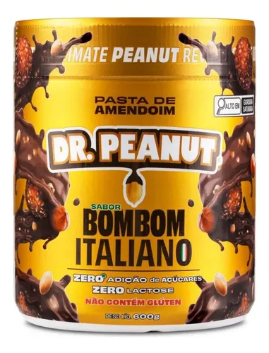 Pasta De Amendoim Gourmet 600g Chocolate Dr. Peanut