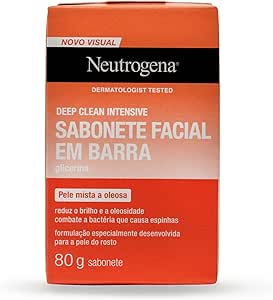 Neutrogena Sabonete Facial em Barra Deep Clean Intensive, 80g