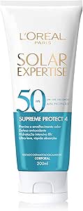 Protetor Solar Corporal L'Oréal Paris Solar Expertise FPS 50 200ml - Previne o Envelhecimento Solar, Textura Ultra-leve, Hidrata e Protege a pele