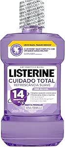 Listerine Cuidado Total 14 Benefícios em 1 Enxaguante Bucal Sem Álcool, 500ml