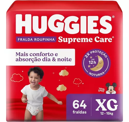 Fralda Roupinha Huggies Supreme Care XG 64 Un