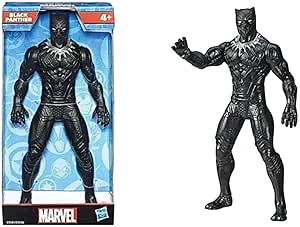 Marvel, Boneco Pantera Negra Olympus, Preto e Prata