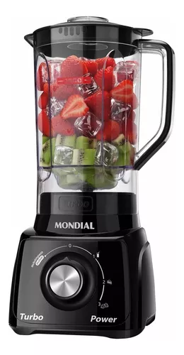 Liquidificador L-99-fb Turbo Power 2,2 L Potência De 550w Cor Preto Mondial 127V