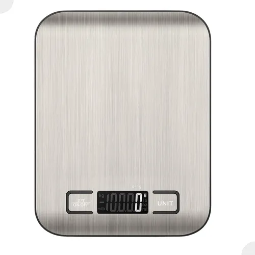Balança De Cozinha Digital Inox Até 10kg Alimentos Portátil