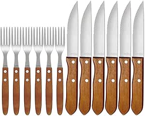 Mor - Conjunto Churrasco Garfo E Faca 12 Peças