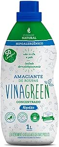 Vinagreen Amaciante de Roupas Algodão - 1L (Pacote pode variar)