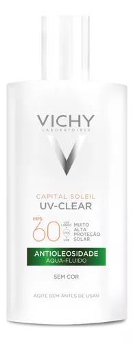 Protetor solar Vichy Protetor Solar Protetor Solar UV-Clear S/ Cor 60FPS en gel creme 40mL