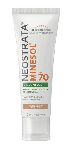 Protetor Minesol Oil Control Fps70 Médio Claro 40g Neostrata