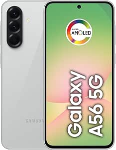 Smartphone Samsung Galaxy A56 5G 256GB, 8GB RAM, Câmera 50MP, IP67, Super AMOLED 6.7", Recursos AI, Cinza
