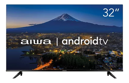 Smart TV AIWA 32” Android HD Borda Ultrafina HDR10 Dolby Áudio AWS-TV-32-BL-02-A