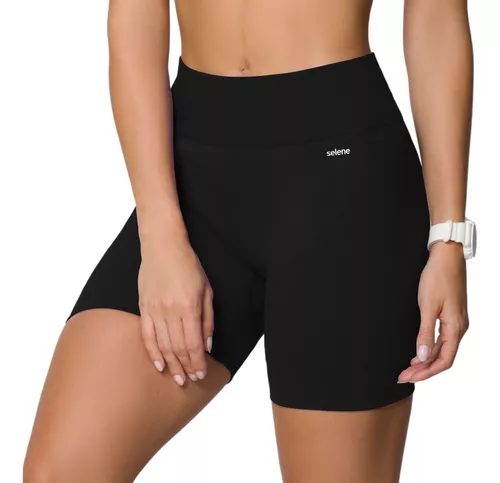 Short Academia Feminino Poliamida Selene Zero Transparência