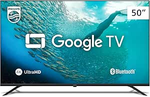 Smart TV Philips 50" 4K HDR 50PUG7019/78, Google TV, Comando de Voz