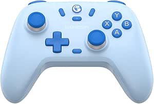 GameSir Nova Lite 2.4g Controller for PC, Steam, Switch, iOS and Android devices, Wireless Gaming Gamepad with Hall Effect Joysticks, Turbo Function - (blue)