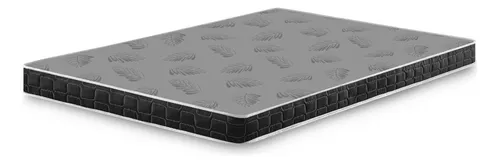 Colchão Casal Querubin Espuma D20 138x188x12 Dupla Face Preto