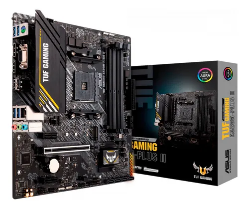 Placa Mae Asus TUF Gaming A520M-PLUS II DDR4 Socket AMD AM4 M-ATX Chipset AMD A520