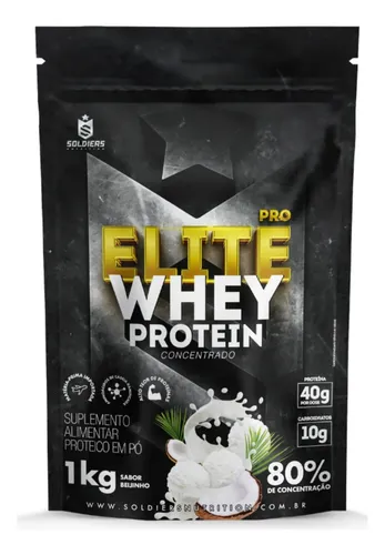 Elite Pro Whey Protein Concentr 80% 1kg - Soldiers Nutrition