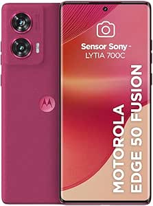 Smartphone Motorola Edge 50 Fusion 5G - 256GB 8GB RAM + 8GB RAM Boost 50MP Sony AI Camera IP68 NFC Pink - Vegan Suede