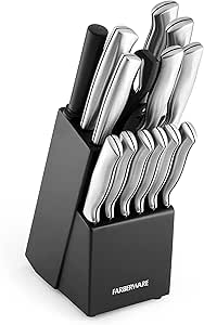 Kit de facas de cozinha Farberware 5152497, preto, 15 peças