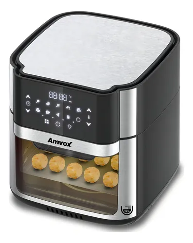 Fritadeira Eletrica Amvox Air Fryer Arf 1412 Oven 12l 110v Cor Inox