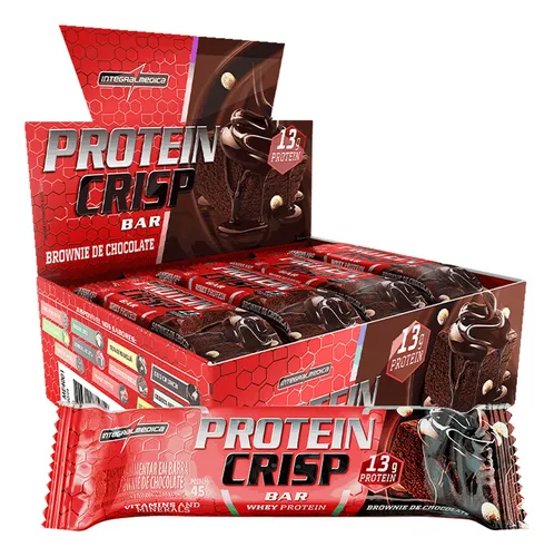 Protein Crisp Bar Brownie de Chocolate 12 und Integralmédica