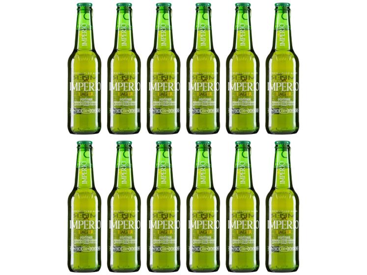 Cerveja Imperio Premium Lager Triplo Malte - Long Neck 330ml 12 Unidades