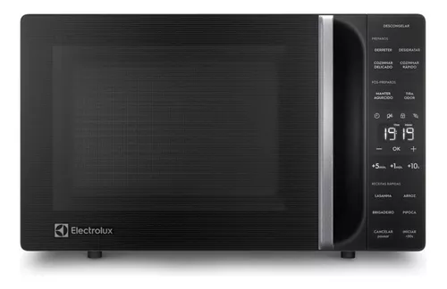 Micro-ondas Electrolux 23L Preto Efficient com Descongelamento Assistido (ME23P) 127V