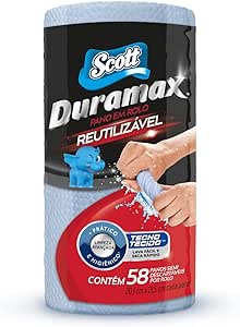 Scott Duramax Pano Reutilizável em Rolo, Azul, 58 Folhas