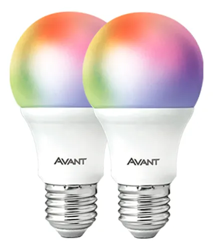 Kit 2 Lampadas Led Smart Inteligente Wi Fi Alexa Google 10w Rgb E27 Cod: 290028177-2 Avant Neo