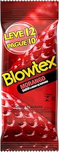 Blowtex Preservativo Morango Vermelho 12 Unidades