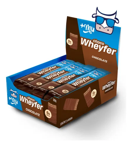 Chocowheyfer Proteico Sabor Chocolate Display com 12 unidades +Mu