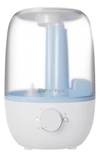 Umidificador De Ar Wap Air Flow U2 Aromatizador com Luminária Led 2,3 Litros Branco e Azul Bivolt
