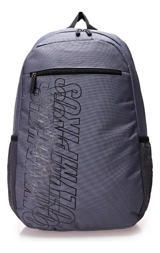 Mochila Masculina E Feminina Oiwb221808 Basic Olympikus Cor PITCH GRAY/PRETO Desenho do tecido Liso