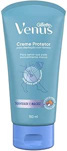 Gillette Venus Creme para Depilação com Óleo de Amêndoas, Ideal para Depilar com Aparelho de Depilação no Chuveiro, 150mL
