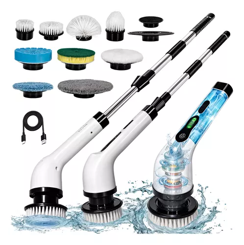 Escova De Limpeza Esfregão Mop Elétrico 9 Em 1 Giratório 360