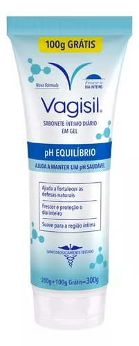 Sabonete Íntimo Feminino Vagisil pH Equilíbrio Fortalecer Defesas Naturais 300g
