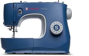Máquina de Costura Singer, M3335, Azul, Mecânica, 127V