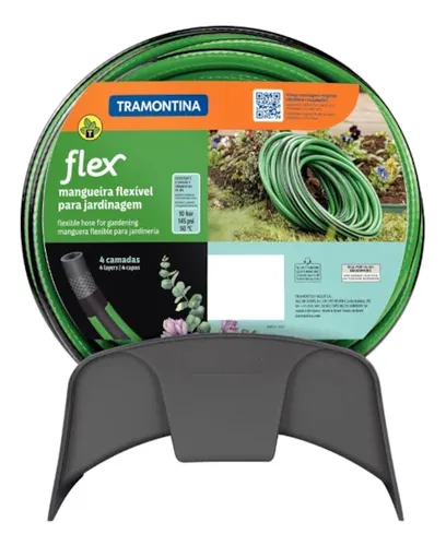 Mangueira Para Jardim 25 M Tramontina Com Suporte Fixo